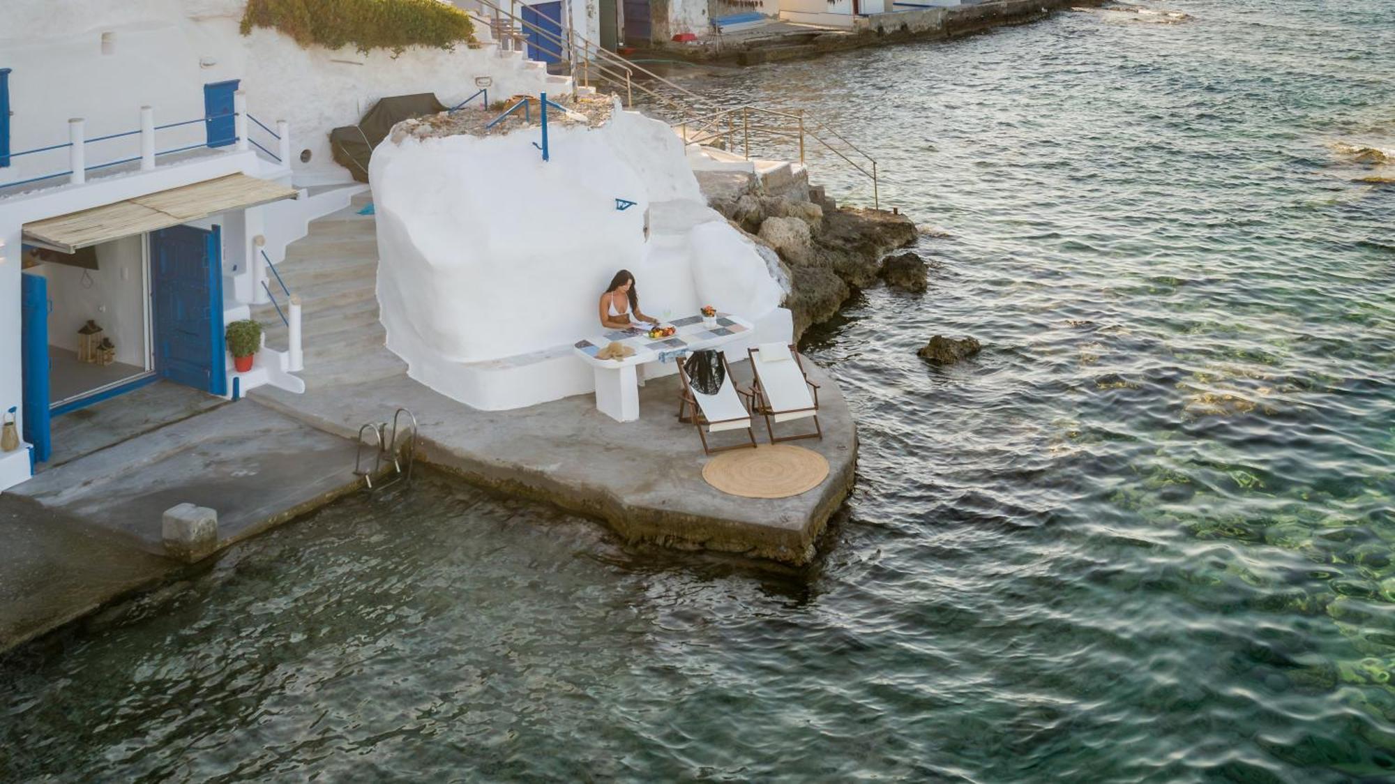 Esperanza Boathouses Mandrakia Exterior photo